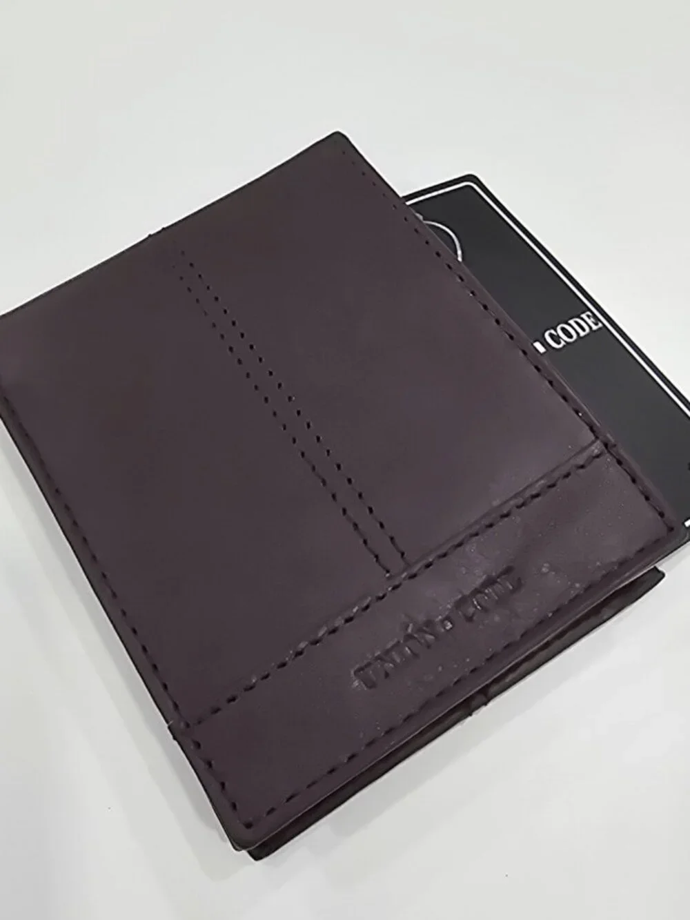 Union Code ✦ Men’s Bifold Wallet ✦ Genuine Leather RFID Brown NWT Gift Box
